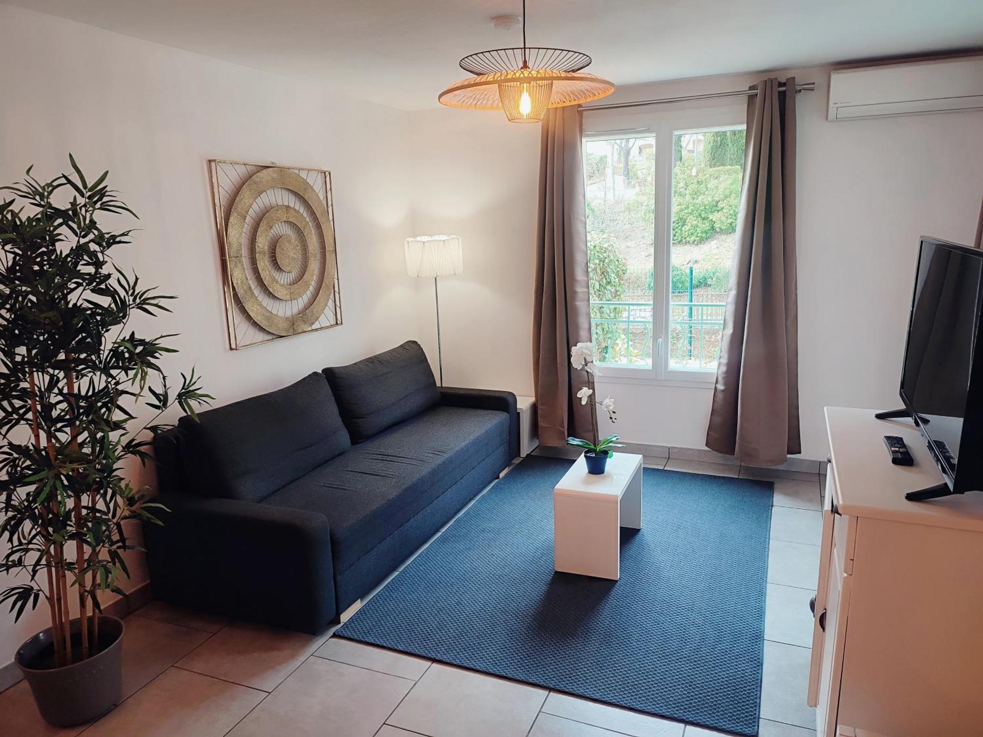 Apartament Le Baou Beni - Piscine, Climatisation & Parking Gréoux-les-Bains Zewnętrze zdjęcie